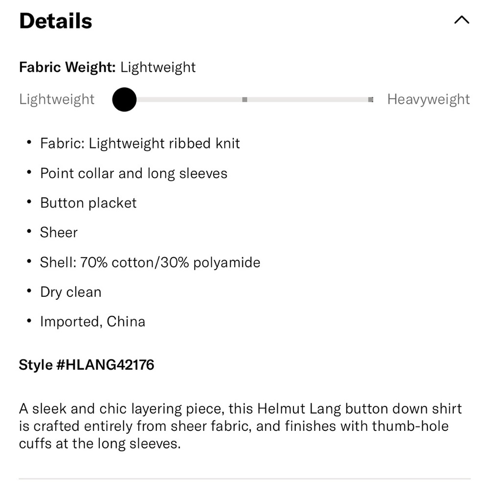 Helmut Lang Sheer Rib Shirt - Picture 8 of 15